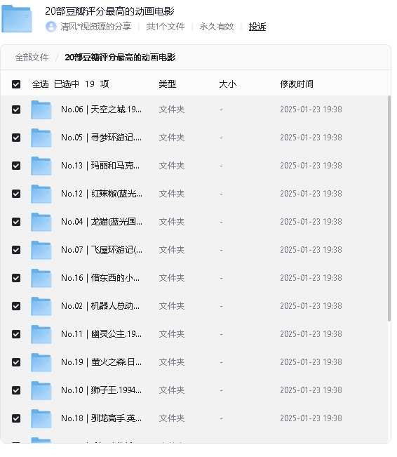 20部豆瓣评分最高的动画电影