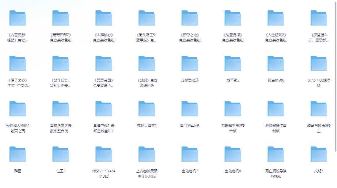 PC端大型3A游戏大作 合集 1.4T 下载即玩 值得收藏