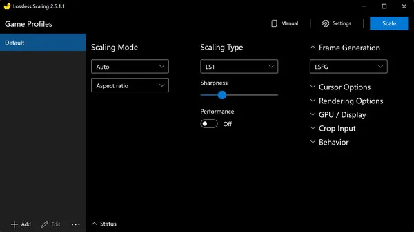 【软件】《小黄鸭补帧》【Lossless Scaling】【免安装中文版】【Windows纯净版】