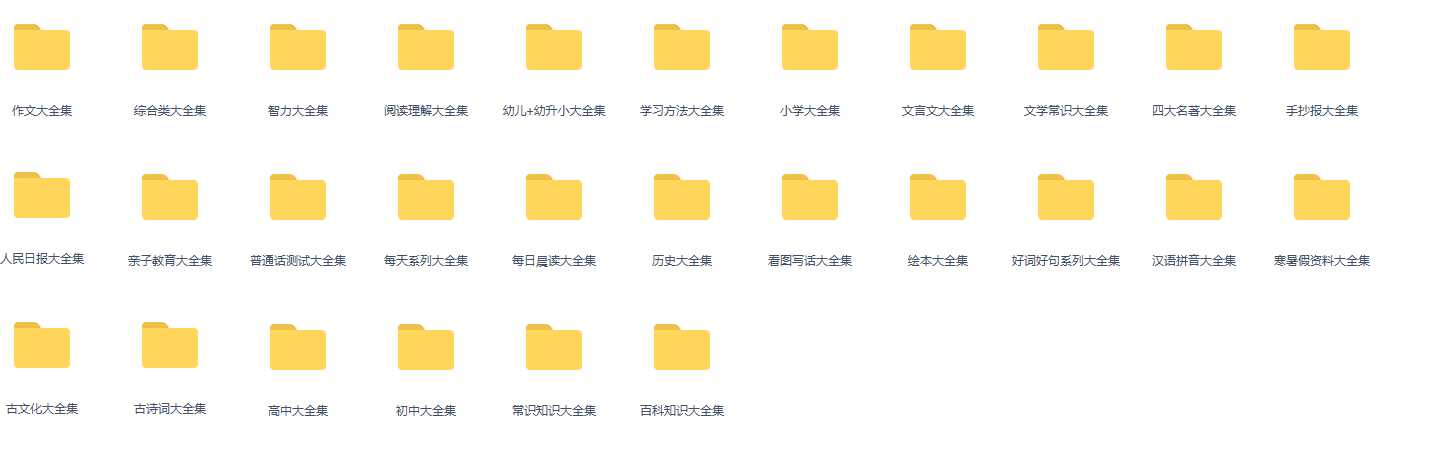 中小学精品学习资料大合集 (20000+)【42G】