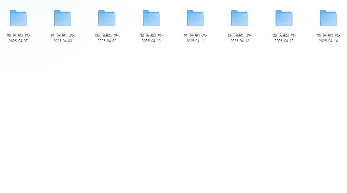 2025年4月热门歌曲，更新到14日，高音质加无损 mp3/flac/14.1gb