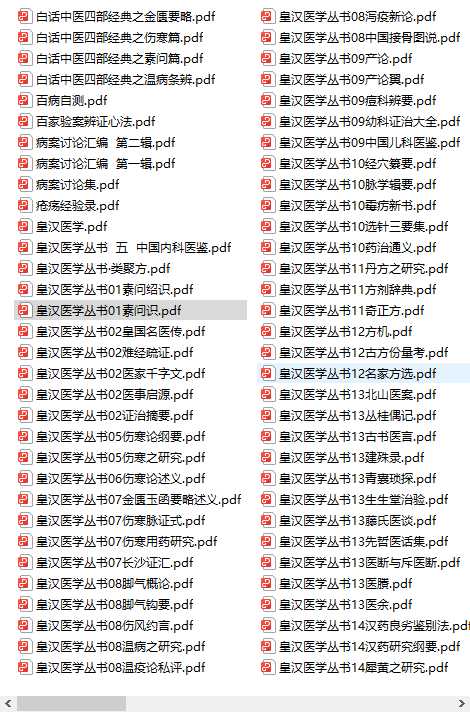 《中医电子书书单》2000-2100 中医爱好者必备合集
