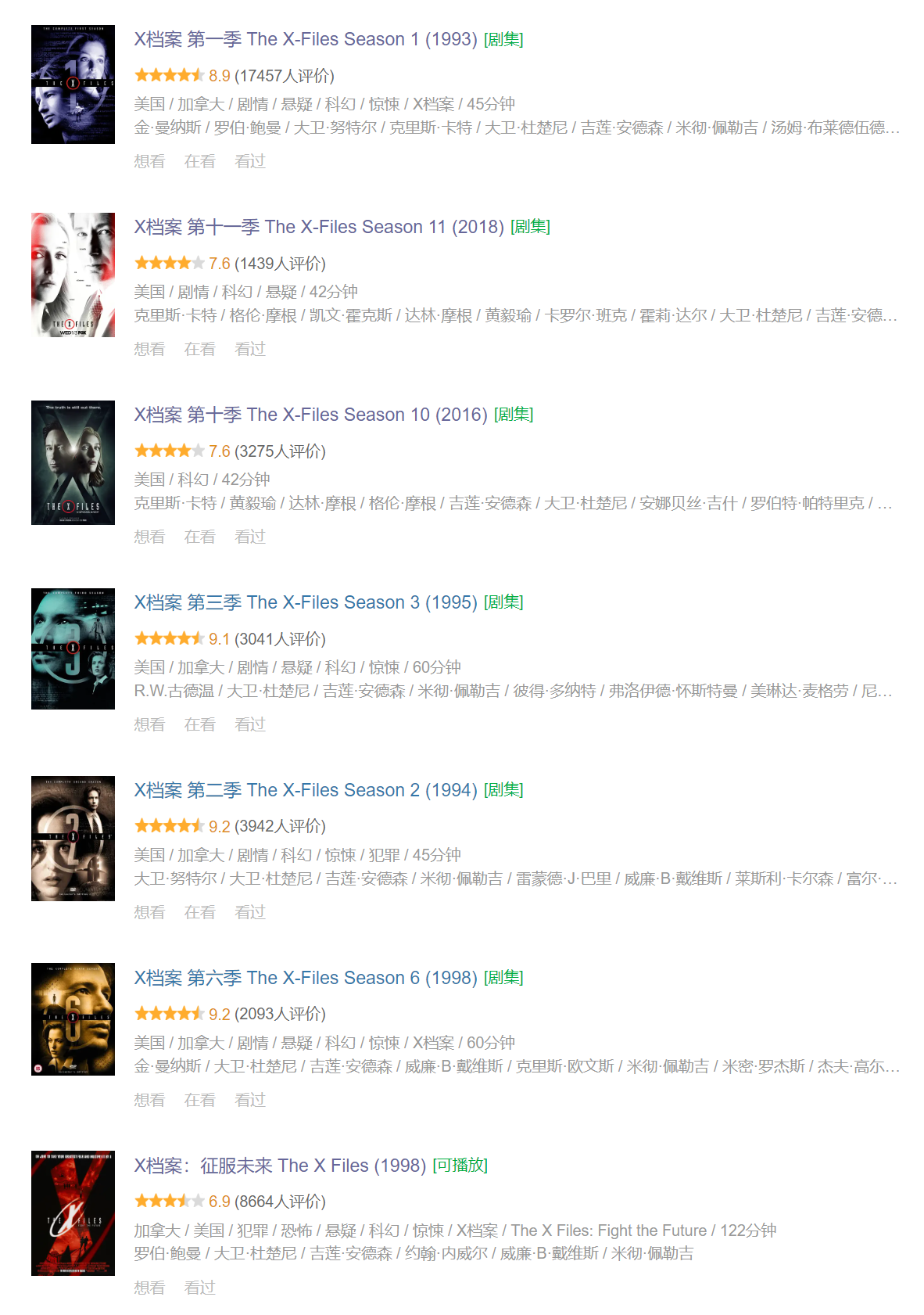 合集】  [蓝光FHD]  [内封上下简英等]  [附2电影]（X档案 十一季）The X-Files(1993-2018)  [1080P]  [175.7G]【夸克网盘】