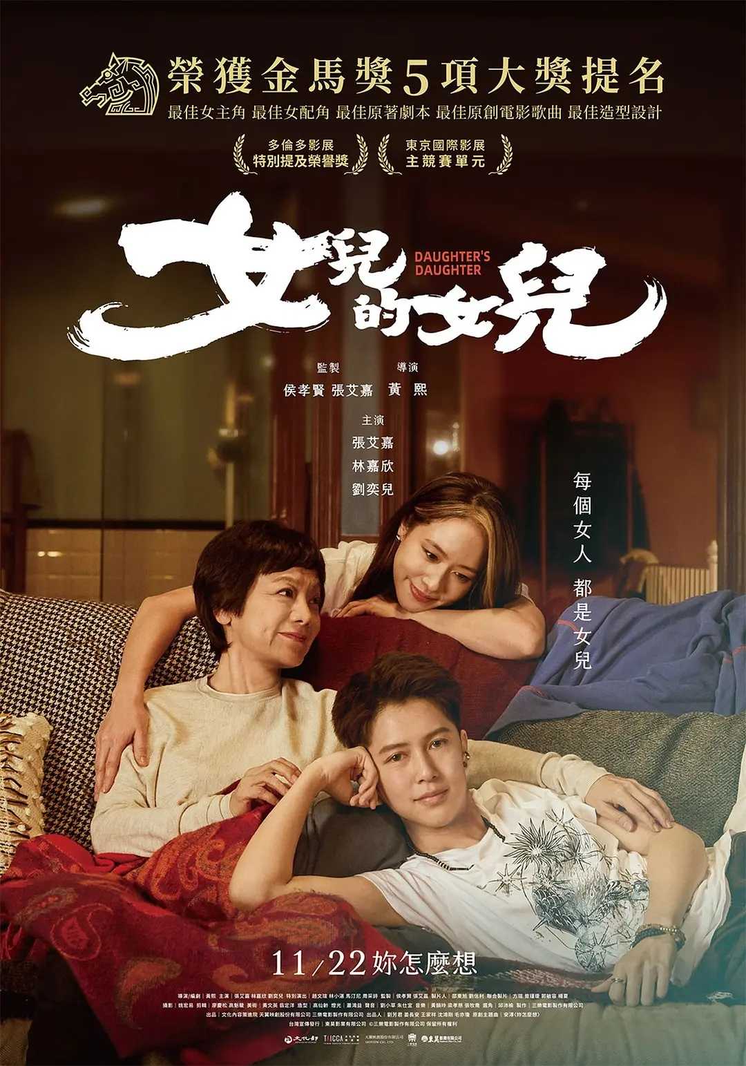 【台湾电影】《女儿的女儿》 金马奖五提名电影【张艾嘉、林嘉欣】