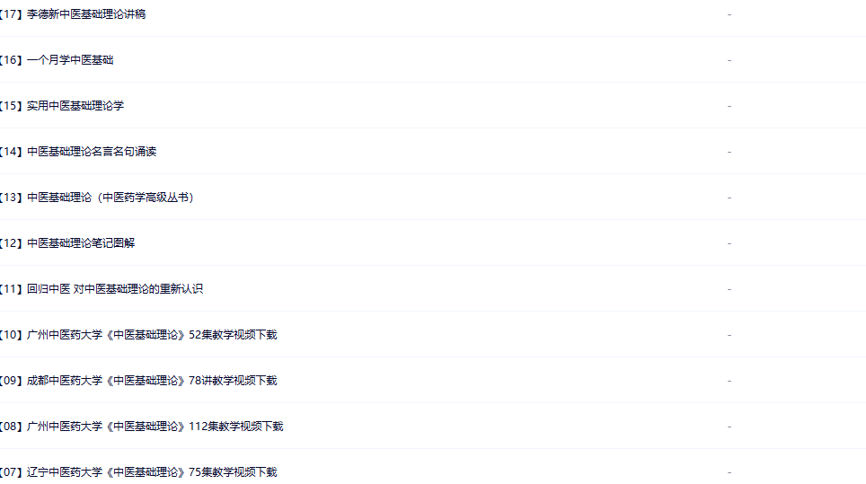 中医基础理论【PDF】【3G】