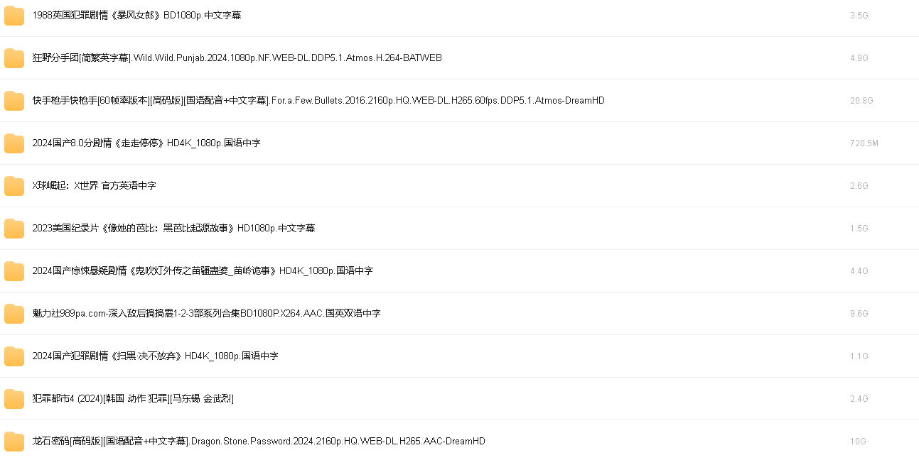 惊喜2024电影电视剧资源，你想要的都有！ [MP4] [2.7T]