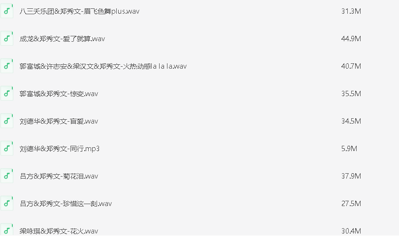 【郑秀文合集】盘点百变天后郑秀文历年经典金曲257首无损音质作品集 每首歌都好听到耳朵怀孕 [MP3+2.2GB]