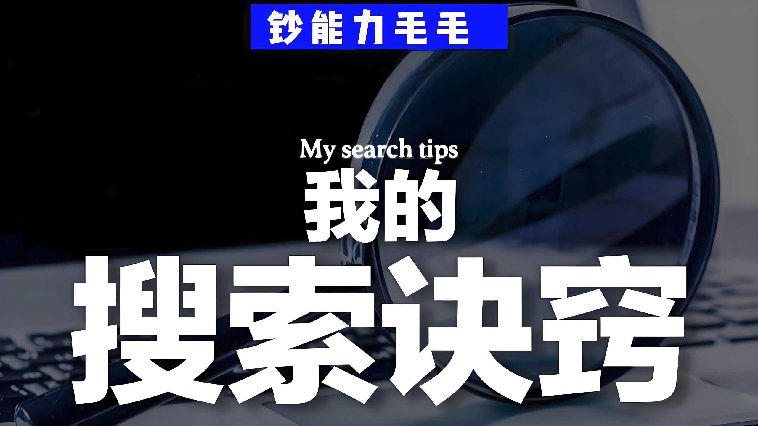 钞能力毛毛《B站充电专属视频：我的「有效搜索」方法论》 3.5GB