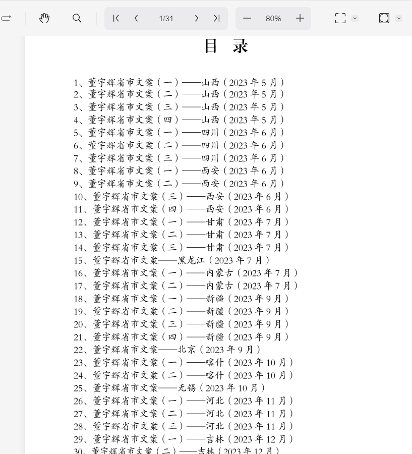 董宇辉小作文30篇