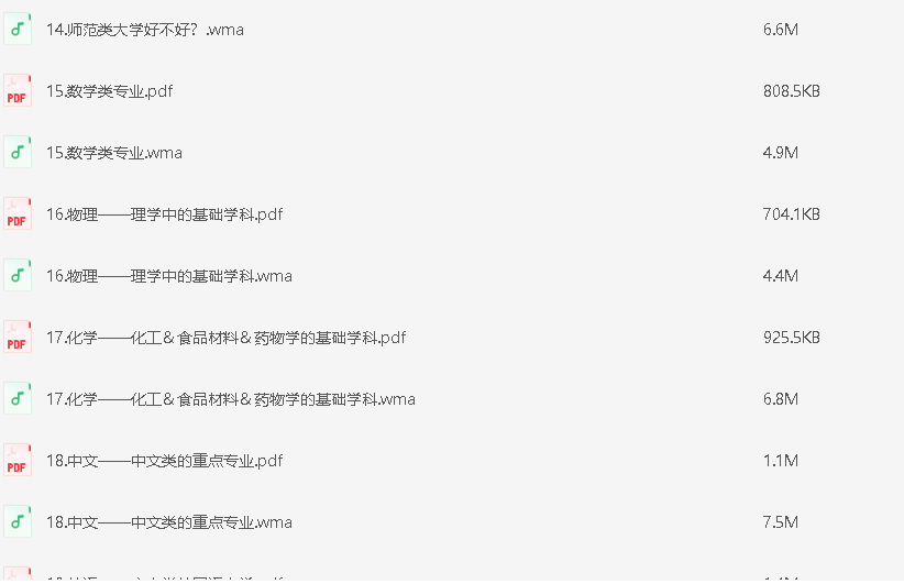 张雪峰：高考志愿填报必读 [PDF,WMA] [100M]